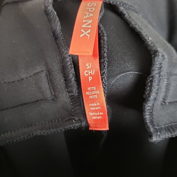 Spanx The Perfect Pant Slim Straight Petite Navy Blue Ponte 20254Q Size Small SP - Picture 7 of 10